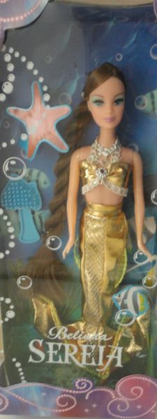 Lindíssima boneca tipo Barbie, Belinda Sereia!